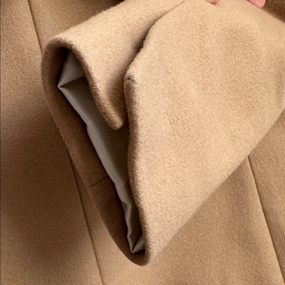 Banana Republic Tan Wool-Blend Single-Button Trench Coat - Picture 10 of 12
